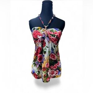 Y2k coquette fairy rose blouse straples sweetheart early 2000s softgrunge whimsy